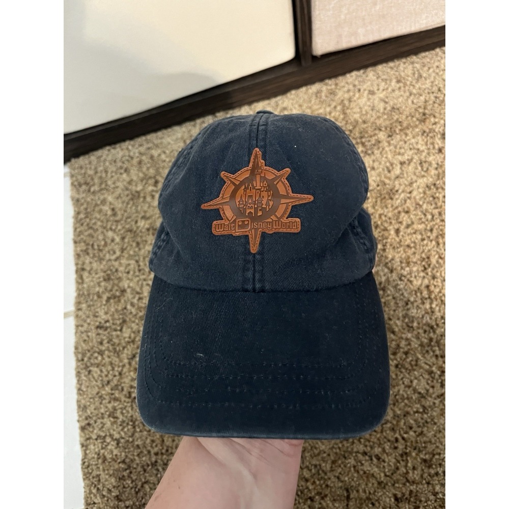New Disney Parks Baseball Hat Walt Disney World Compass Castle Adult Navy Blue